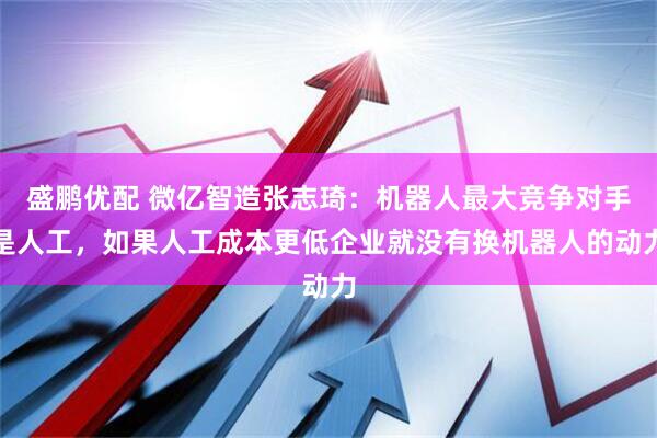 盛鹏优配 微亿智造张志琦：机器人最大竞争对手是人工，如果人工成本更低企业就没有换机器人的动力